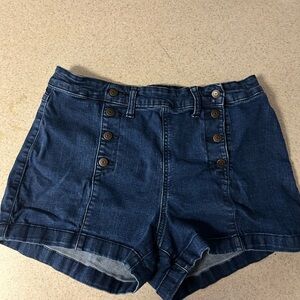 No Boundaries Dark Blue Jean Shorts